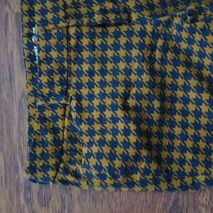 💟Orange & navy houndstooth pants‎